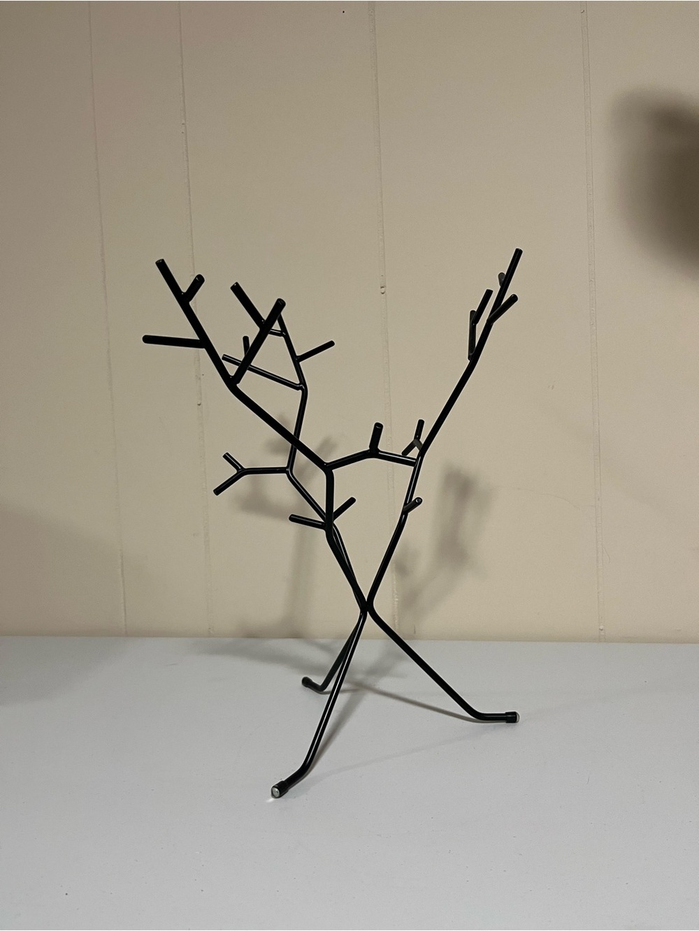 Minimalist Black Branch Jewelry Tree Stand - Home Art